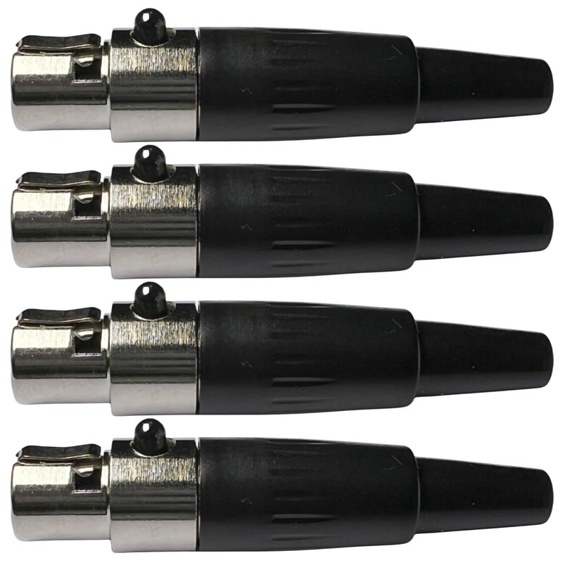 CESS 3-Pin Mini XLR Jack, 3 Pin Mini XLR Cable Connector Adapter for Audio Devices, 4 Pack - Image 3